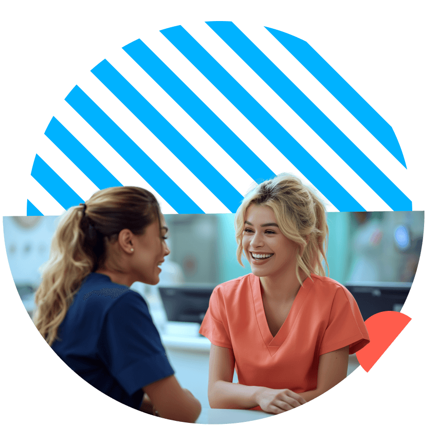 people first nurses chatting