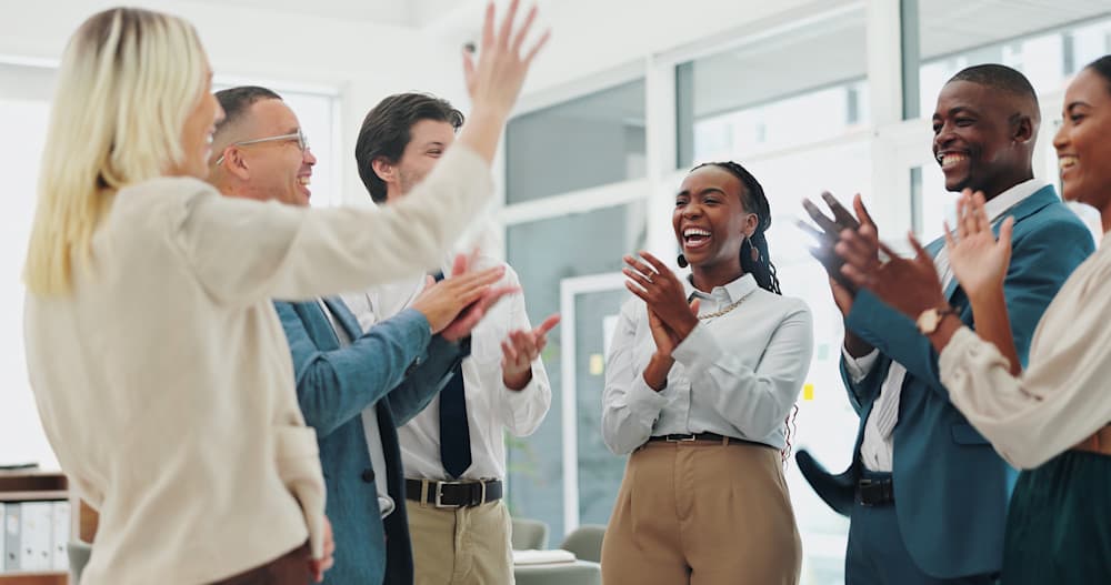 happy healthy employees