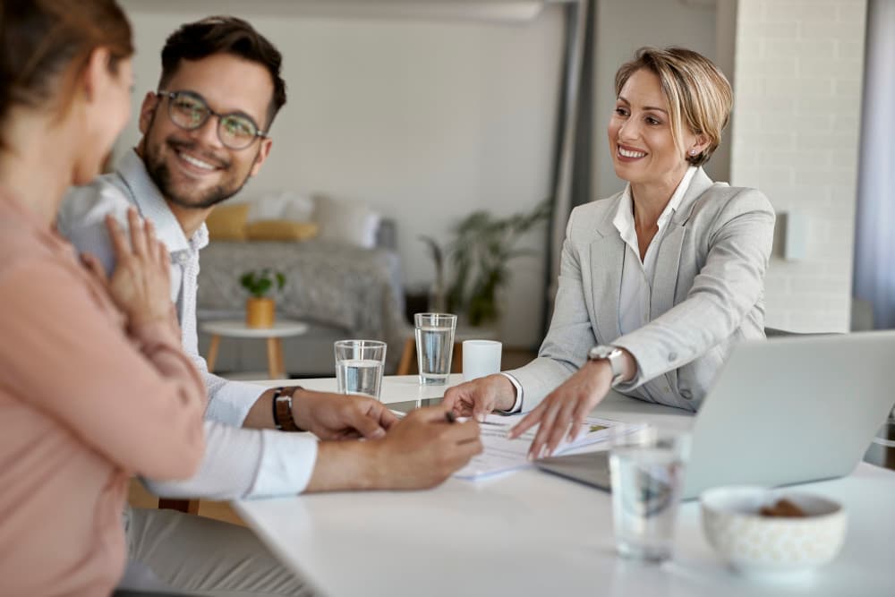 Texas employees chatting in the breakroom