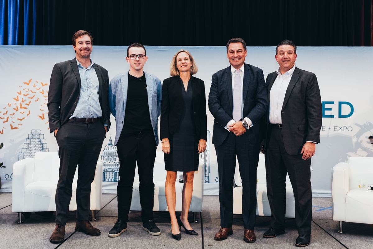 Curative’s CEO, Fred Turner, along with Jared Landis, David Milich, Alessa Quane, and Jim Springfield.