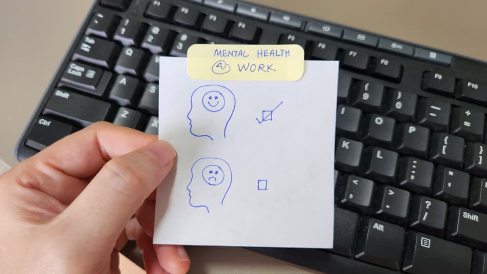 Mental Health At Work awareness concept