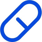 pill icon blue