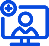 blue online provider icon