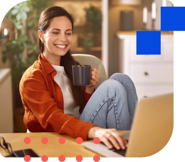 Woman on computer