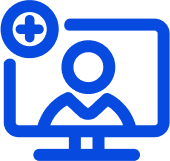 blue online provider icon